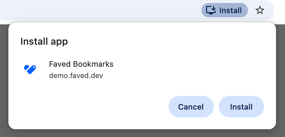 PWA install prompt